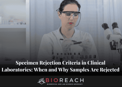 Specimen Rejection Criteria in Clinical Laboratories When and Why Samples Are Rejected